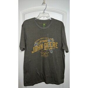 Genuine John Deere “Nothing Runs Like A Deere” T-Shirt, Green/Yellow/Gray, Lrg